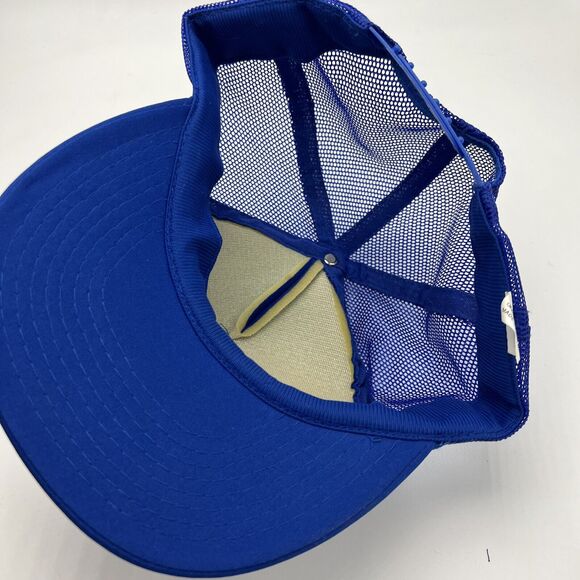 Vintage Pfizer Pharmaceutical Trucker Hat Cap Blue Snapback Wallula Washington - Picture 9 of 11